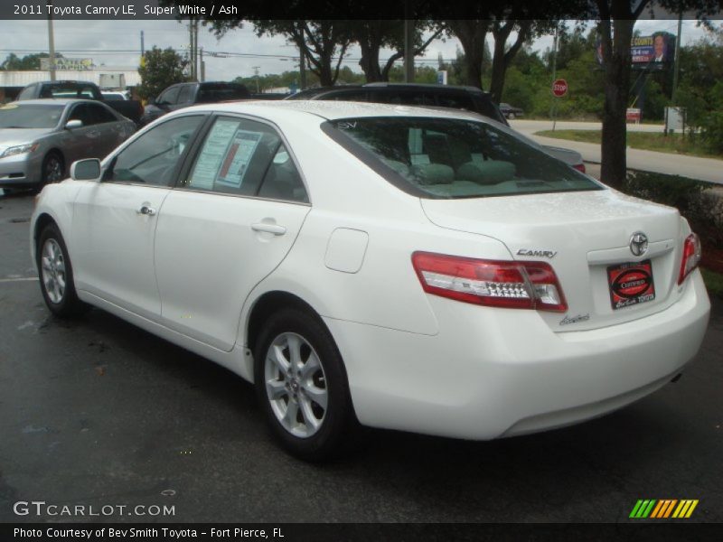 Super White / Ash 2011 Toyota Camry LE