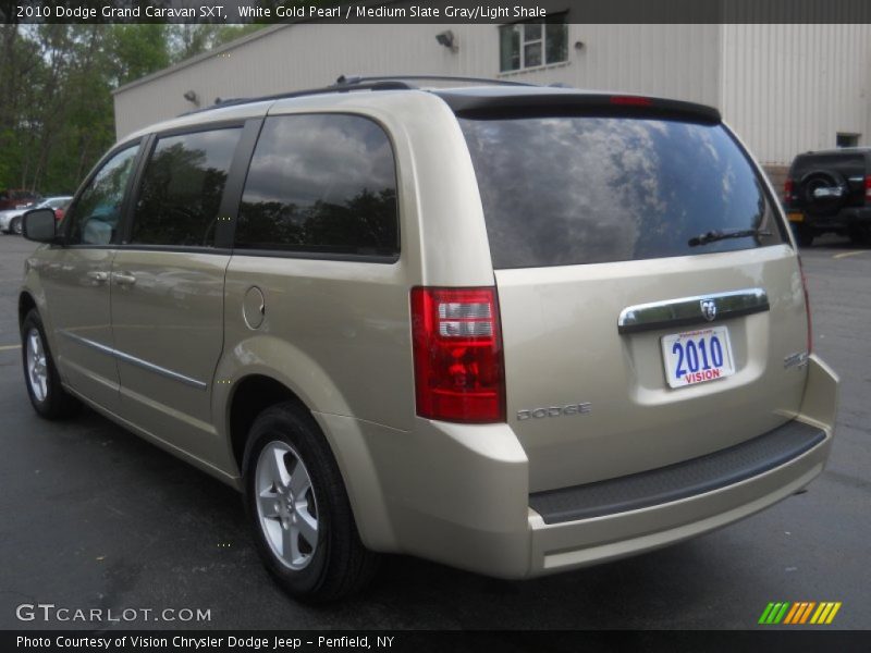 White Gold Pearl / Medium Slate Gray/Light Shale 2010 Dodge Grand Caravan SXT