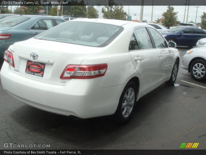 Super White / Ash 2011 Toyota Camry LE