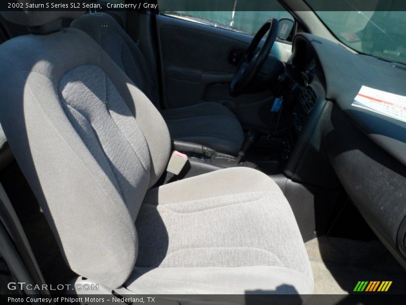 Cranberry / Gray 2002 Saturn S Series SL2 Sedan
