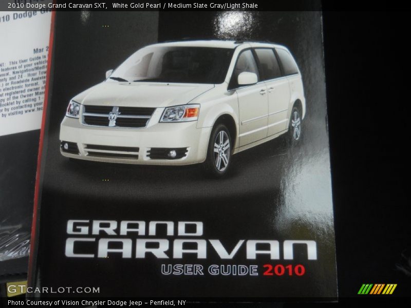 White Gold Pearl / Medium Slate Gray/Light Shale 2010 Dodge Grand Caravan SXT