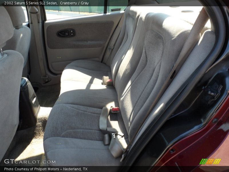 Cranberry / Gray 2002 Saturn S Series SL2 Sedan
