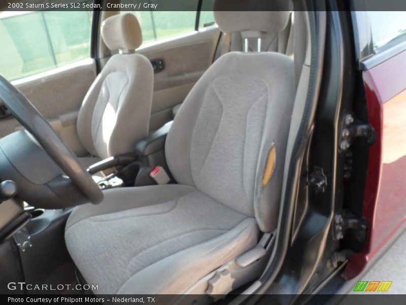 Cranberry / Gray 2002 Saturn S Series SL2 Sedan