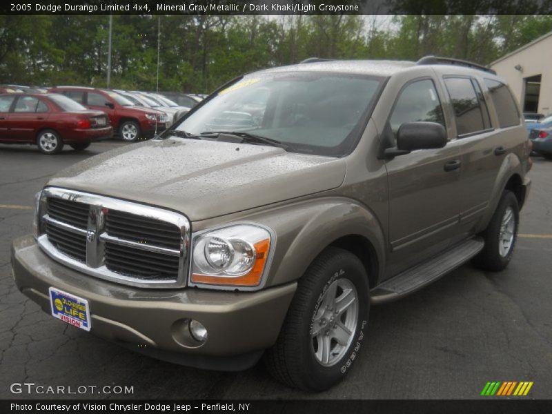 Mineral Gray Metallic / Dark Khaki/Light Graystone 2005 Dodge Durango Limited 4x4