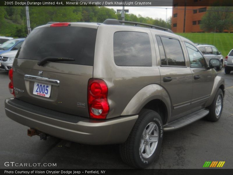 Mineral Gray Metallic / Dark Khaki/Light Graystone 2005 Dodge Durango Limited 4x4
