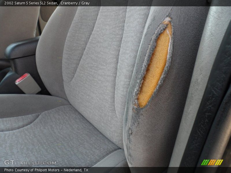 Cranberry / Gray 2002 Saturn S Series SL2 Sedan