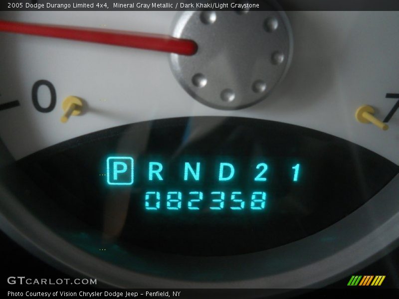 Mineral Gray Metallic / Dark Khaki/Light Graystone 2005 Dodge Durango Limited 4x4