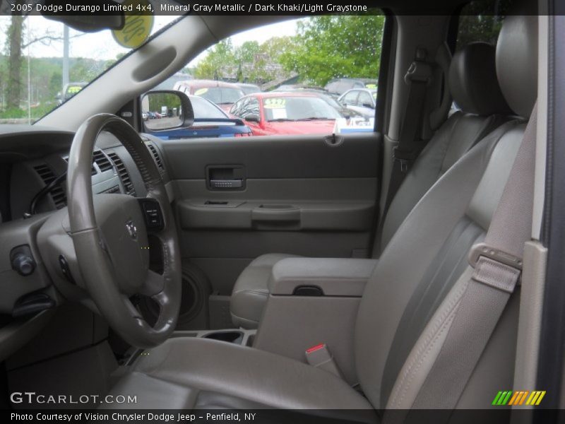 Mineral Gray Metallic / Dark Khaki/Light Graystone 2005 Dodge Durango Limited 4x4