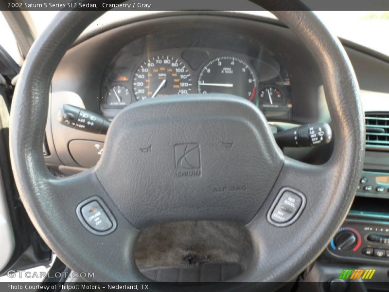Cranberry / Gray 2002 Saturn S Series SL2 Sedan