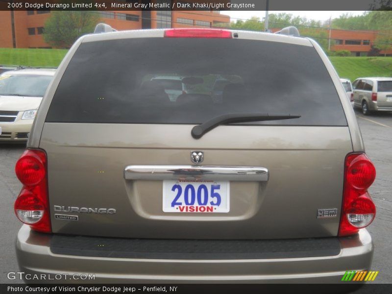 Mineral Gray Metallic / Dark Khaki/Light Graystone 2005 Dodge Durango Limited 4x4