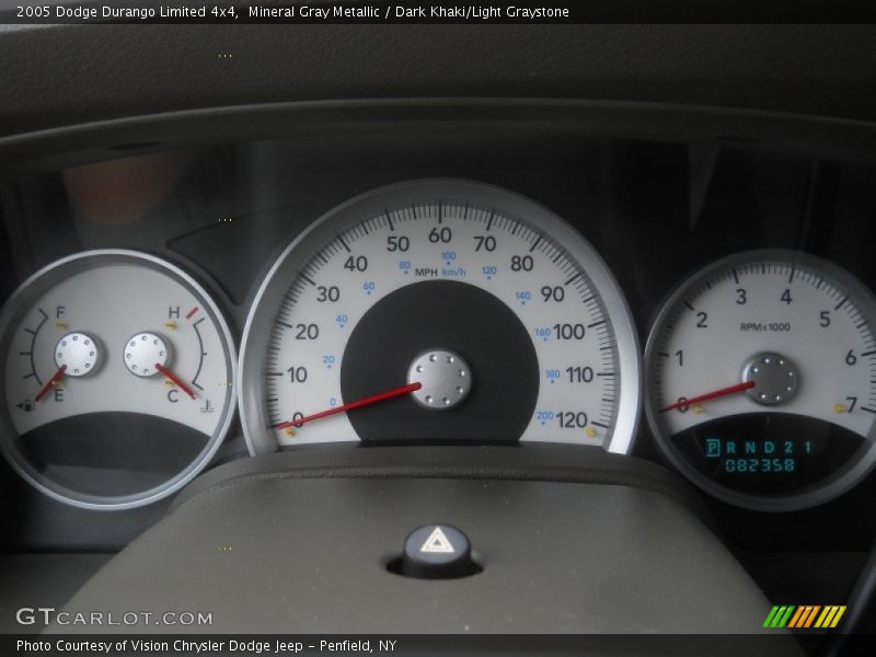 Mineral Gray Metallic / Dark Khaki/Light Graystone 2005 Dodge Durango Limited 4x4