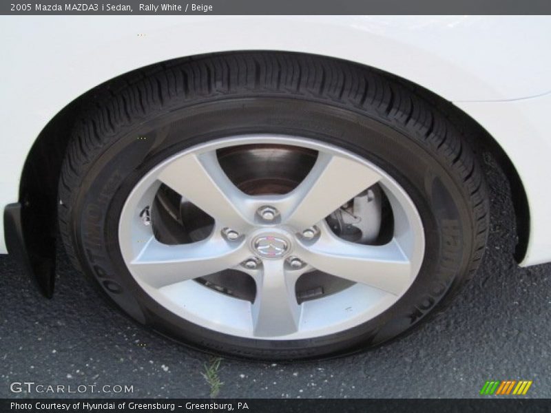 Rally White / Beige 2005 Mazda MAZDA3 i Sedan
