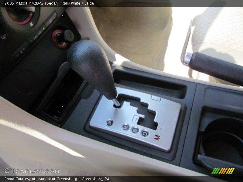 Rally White / Beige 2005 Mazda MAZDA3 i Sedan