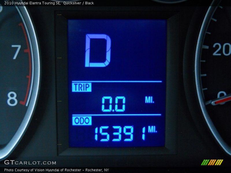 Quicksilver / Black 2010 Hyundai Elantra Touring SE