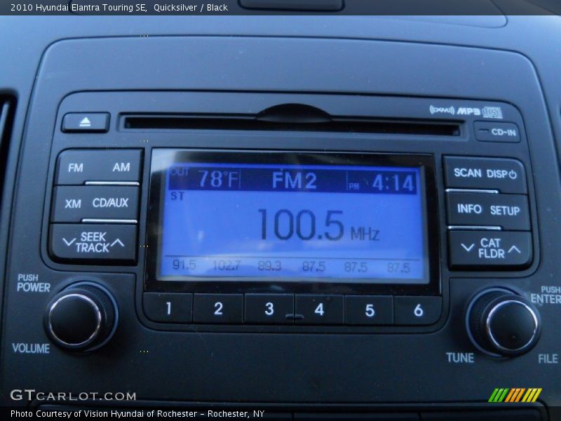 Quicksilver / Black 2010 Hyundai Elantra Touring SE