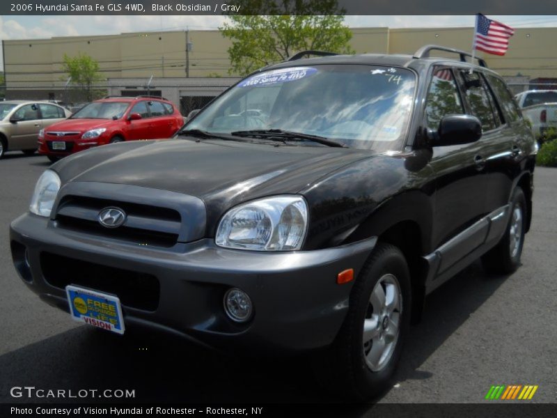 Black Obsidian / Gray 2006 Hyundai Santa Fe GLS 4WD
