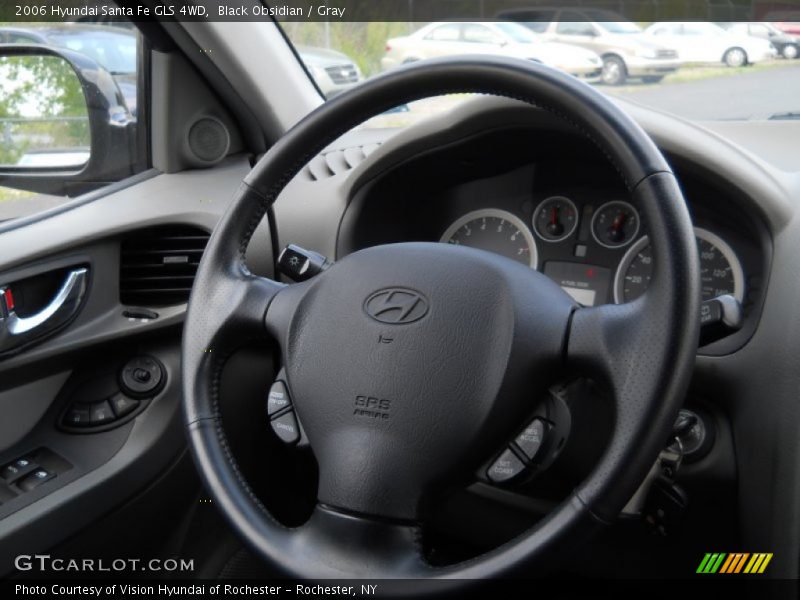 Black Obsidian / Gray 2006 Hyundai Santa Fe GLS 4WD