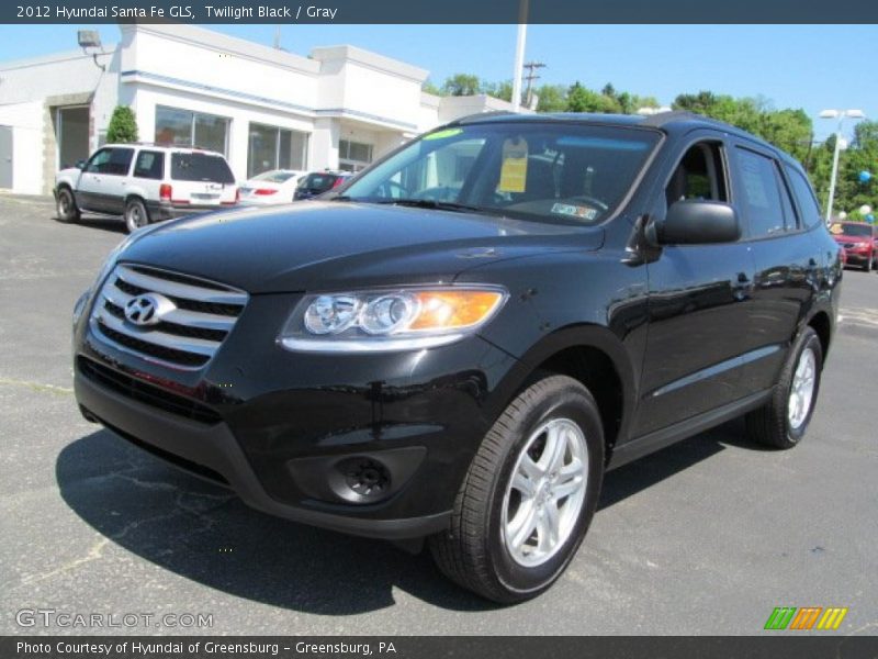 Twilight Black / Gray 2012 Hyundai Santa Fe GLS
