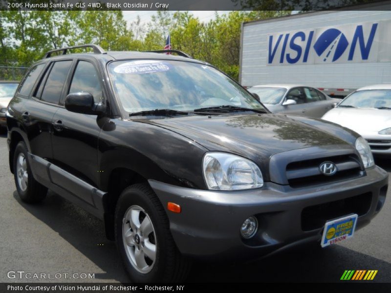 Black Obsidian / Gray 2006 Hyundai Santa Fe GLS 4WD