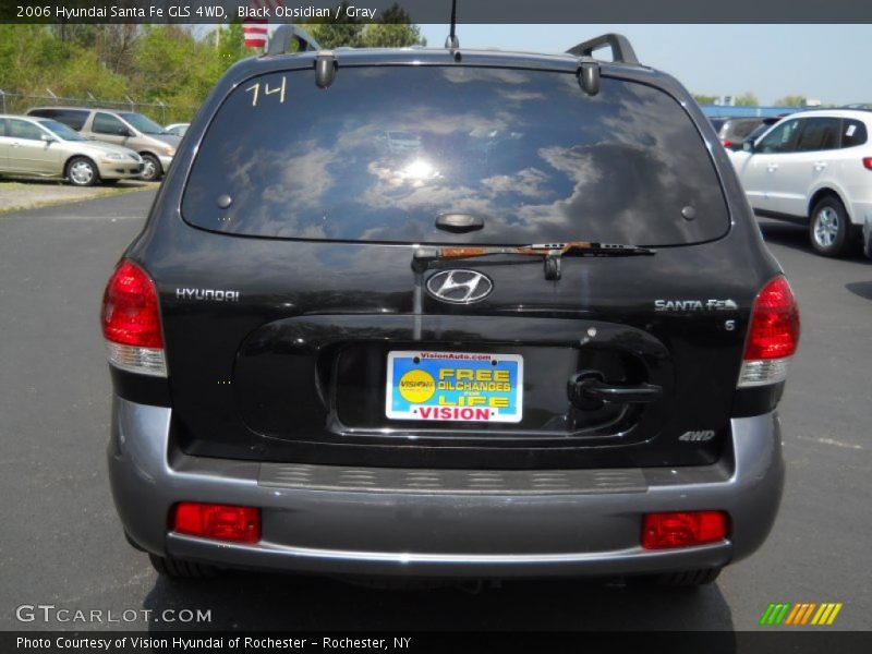 Black Obsidian / Gray 2006 Hyundai Santa Fe GLS 4WD