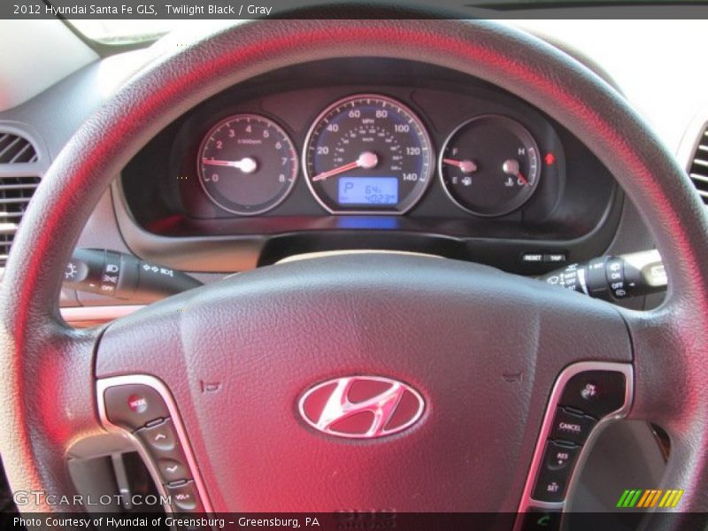 Twilight Black / Gray 2012 Hyundai Santa Fe GLS