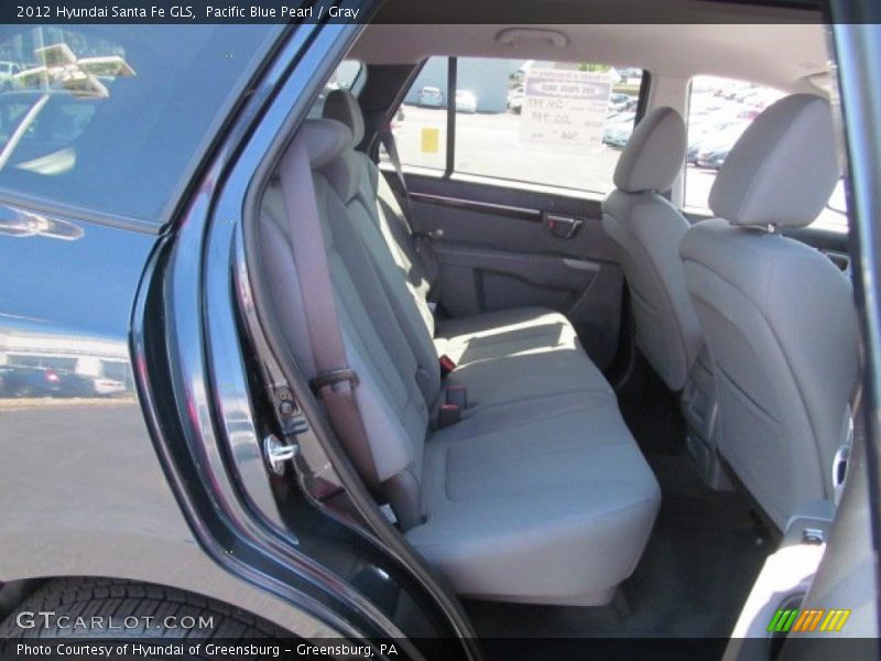 Pacific Blue Pearl / Gray 2012 Hyundai Santa Fe GLS