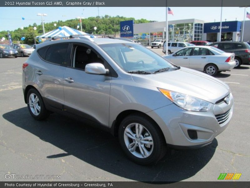 Graphite Gray / Black 2012 Hyundai Tucson GLS AWD