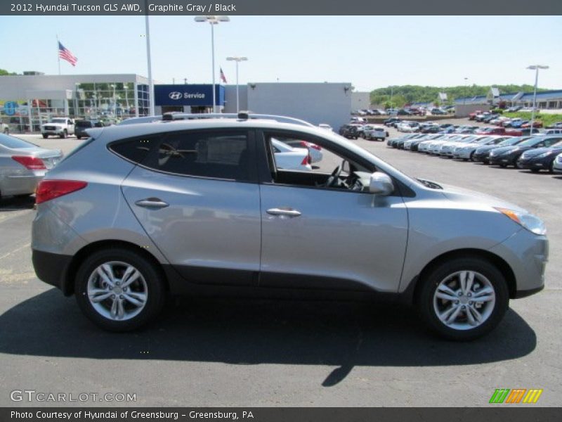 Graphite Gray / Black 2012 Hyundai Tucson GLS AWD