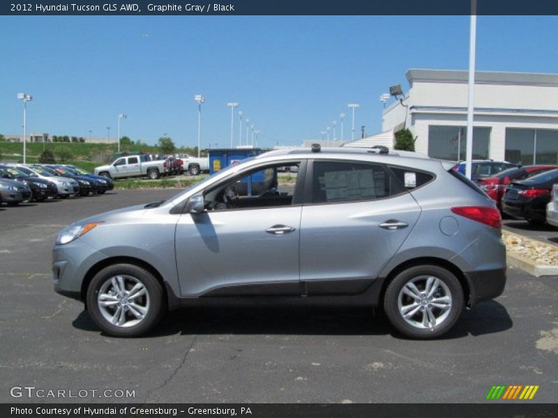 Graphite Gray / Black 2012 Hyundai Tucson GLS AWD