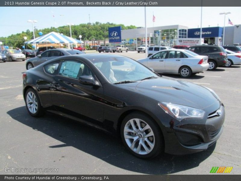 Becketts Black / Gray Leather/Gray Cloth 2013 Hyundai Genesis Coupe 2.0T Premium