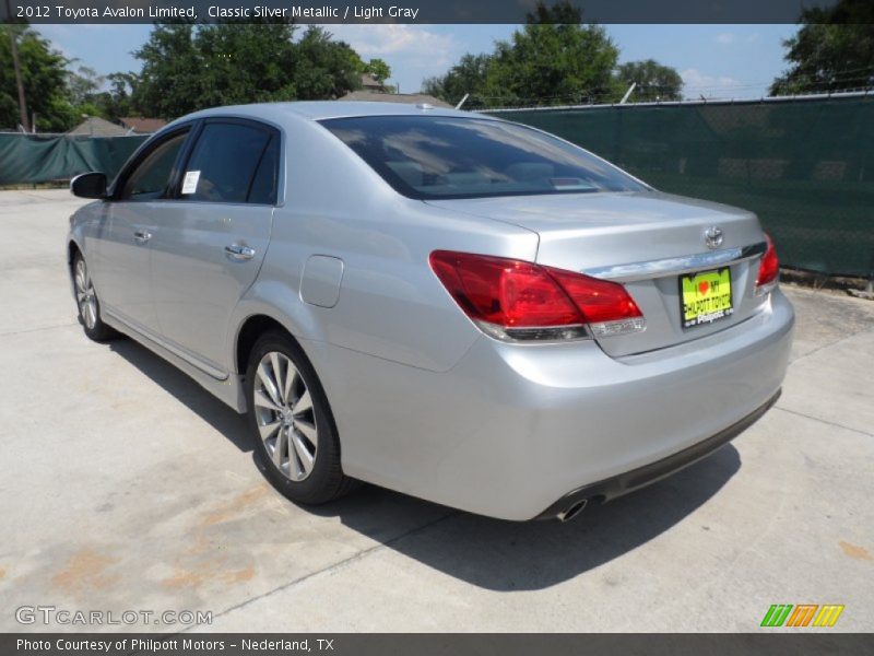 Classic Silver Metallic / Light Gray 2012 Toyota Avalon Limited