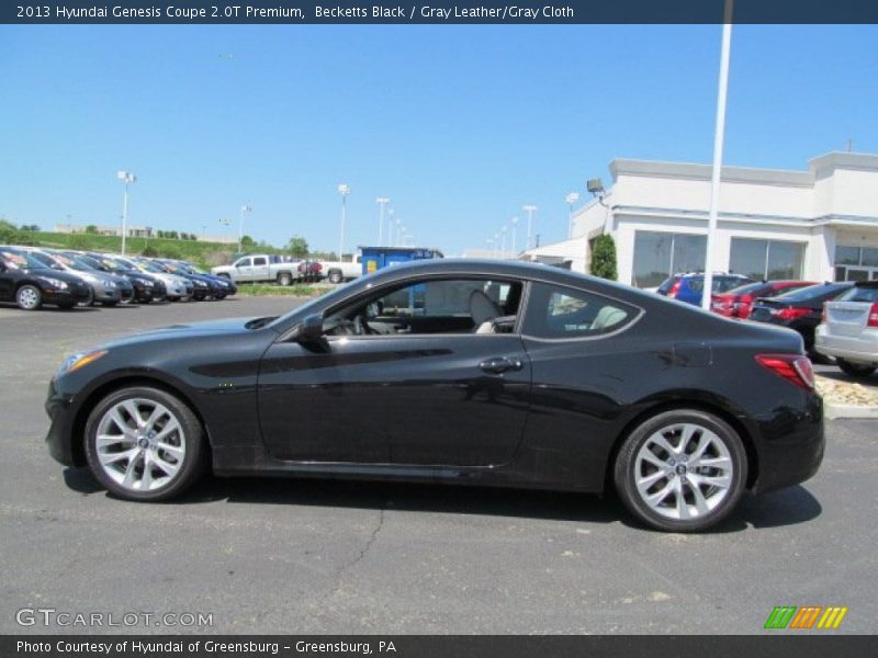 Becketts Black / Gray Leather/Gray Cloth 2013 Hyundai Genesis Coupe 2.0T Premium