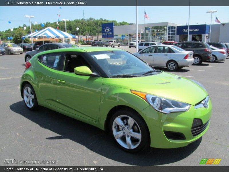 Electrolyte Green / Black 2012 Hyundai Veloster