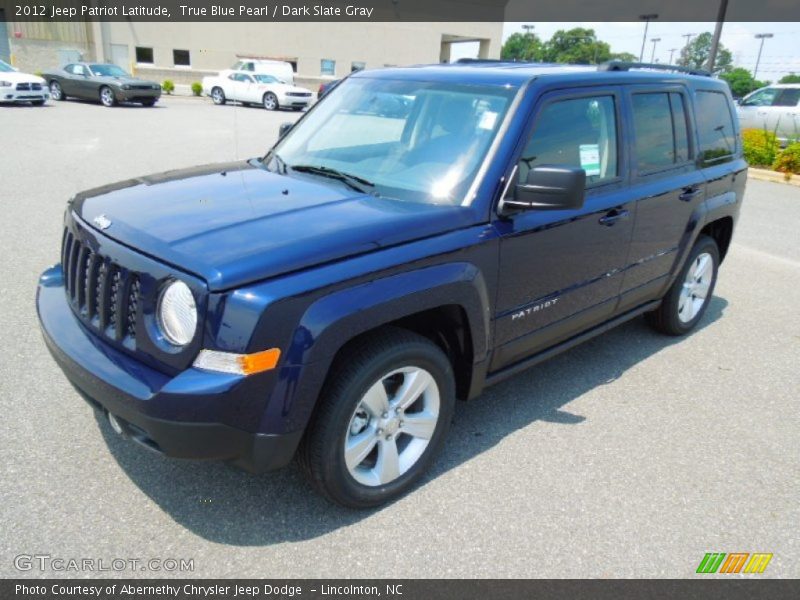True Blue Pearl / Dark Slate Gray 2012 Jeep Patriot Latitude