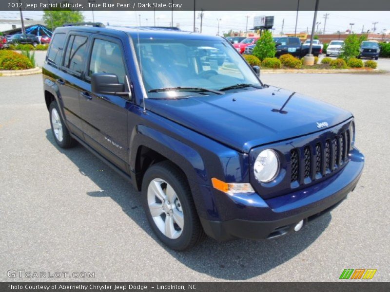 True Blue Pearl / Dark Slate Gray 2012 Jeep Patriot Latitude
