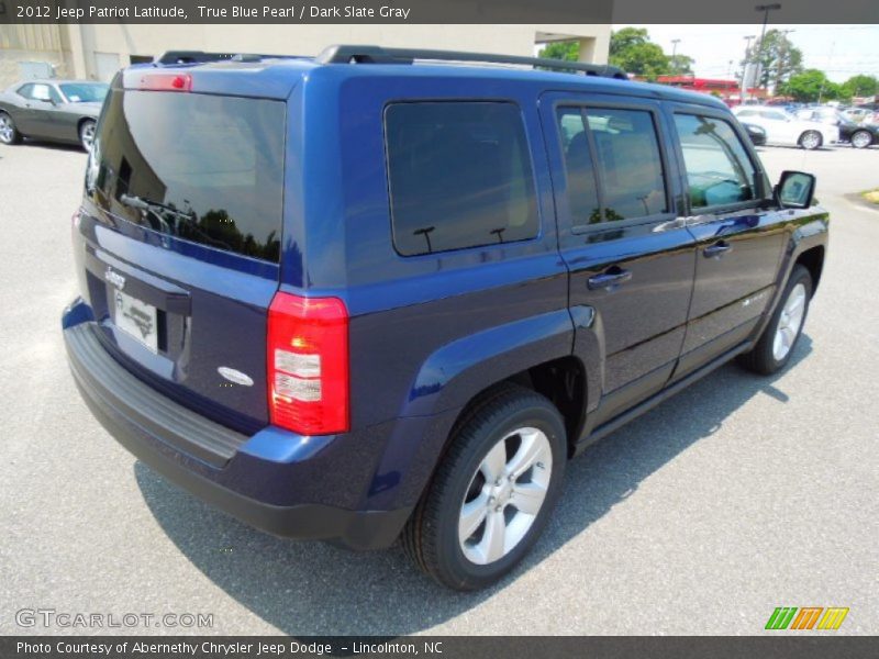 True Blue Pearl / Dark Slate Gray 2012 Jeep Patriot Latitude
