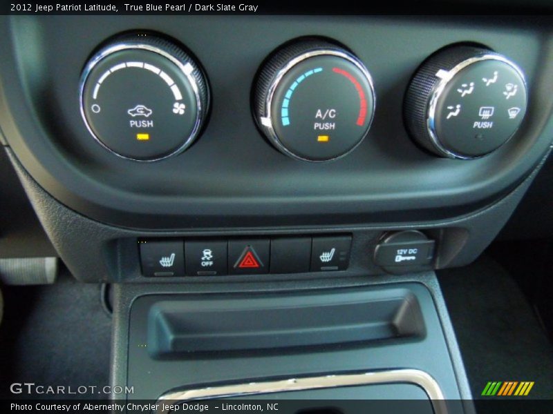 True Blue Pearl / Dark Slate Gray 2012 Jeep Patriot Latitude