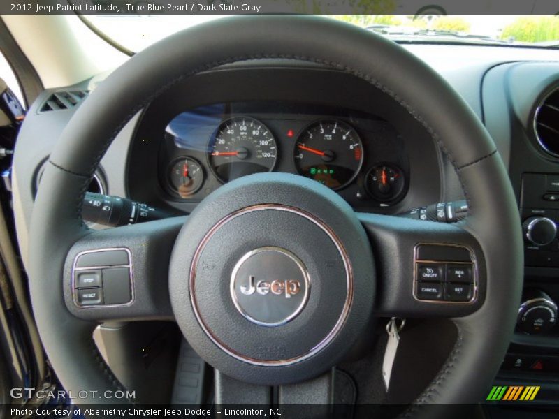 True Blue Pearl / Dark Slate Gray 2012 Jeep Patriot Latitude