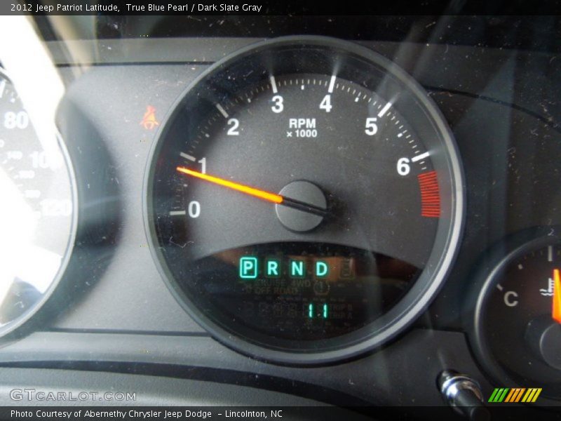 True Blue Pearl / Dark Slate Gray 2012 Jeep Patriot Latitude