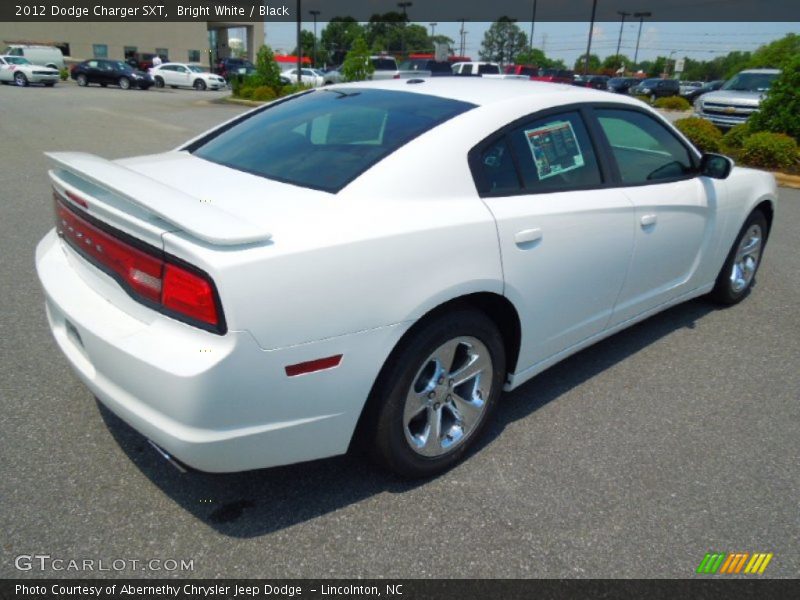 Bright White / Black 2012 Dodge Charger SXT