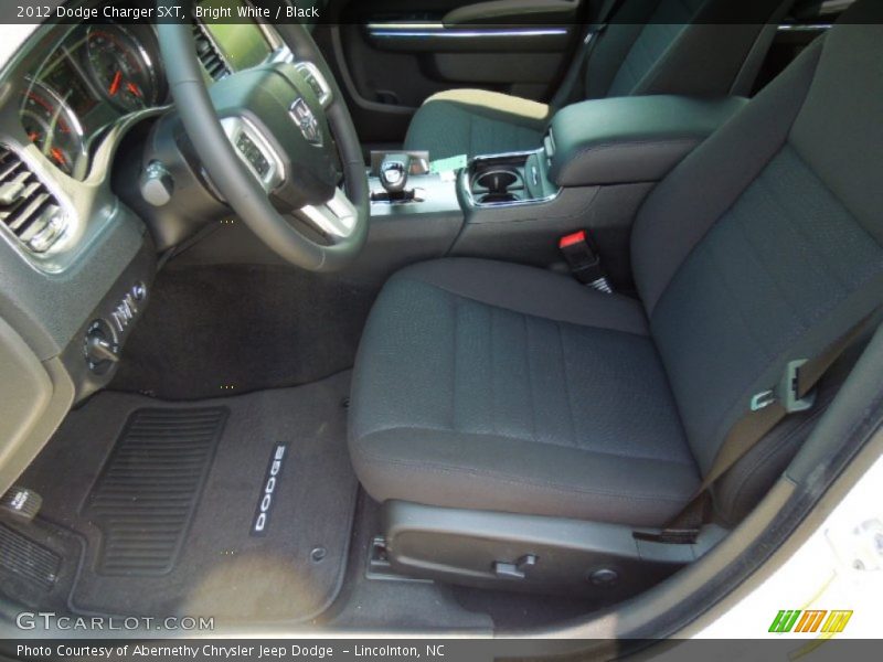 Bright White / Black 2012 Dodge Charger SXT