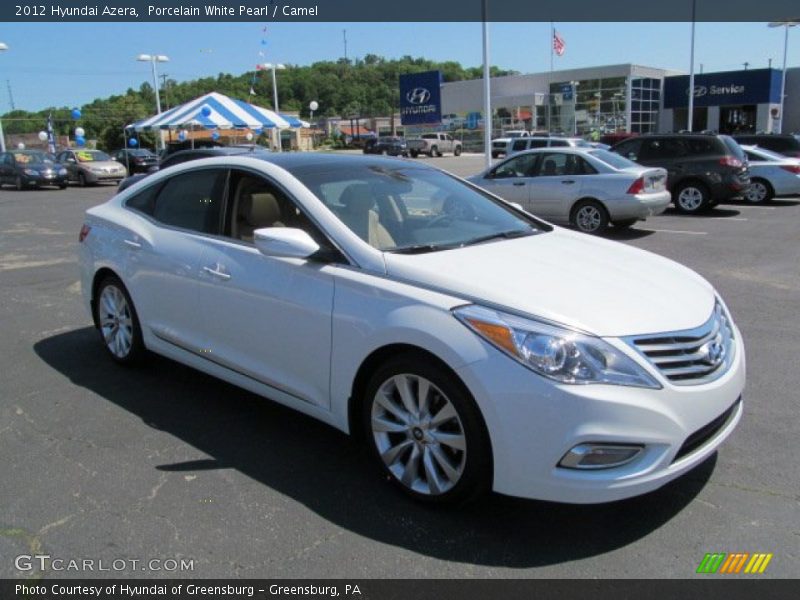 Porcelain White Pearl / Camel 2012 Hyundai Azera