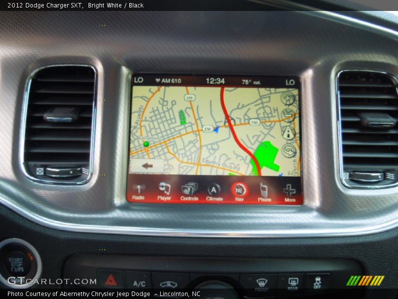 Bright White / Black 2012 Dodge Charger SXT