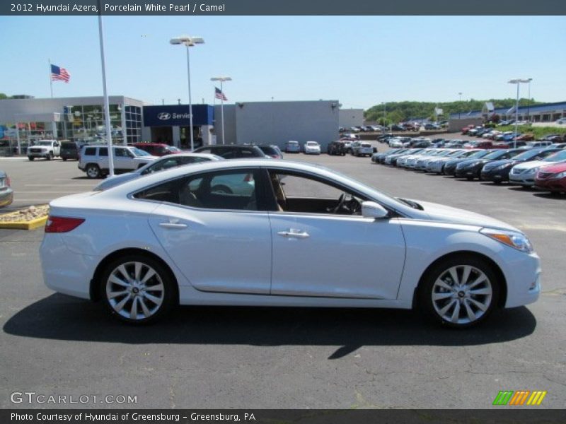 Porcelain White Pearl / Camel 2012 Hyundai Azera