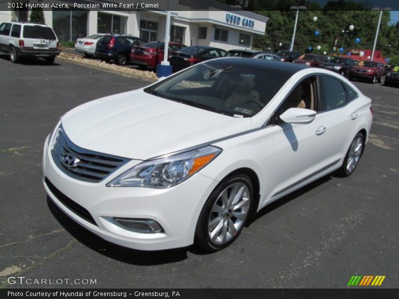 Porcelain White Pearl / Camel 2012 Hyundai Azera
