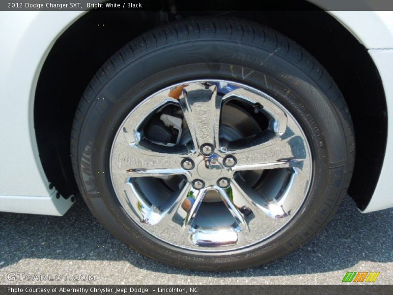 Bright White / Black 2012 Dodge Charger SXT