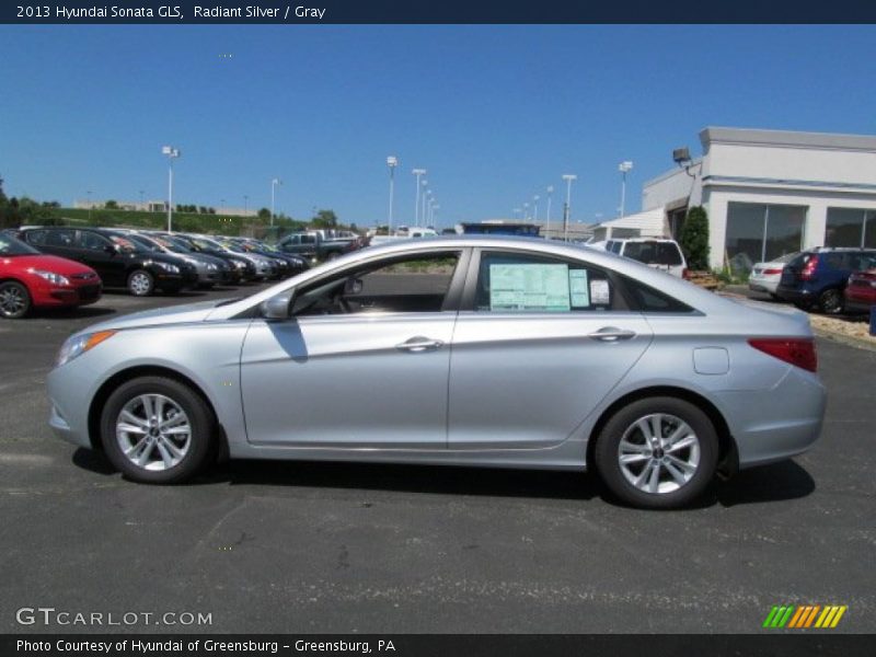 Radiant Silver / Gray 2013 Hyundai Sonata GLS