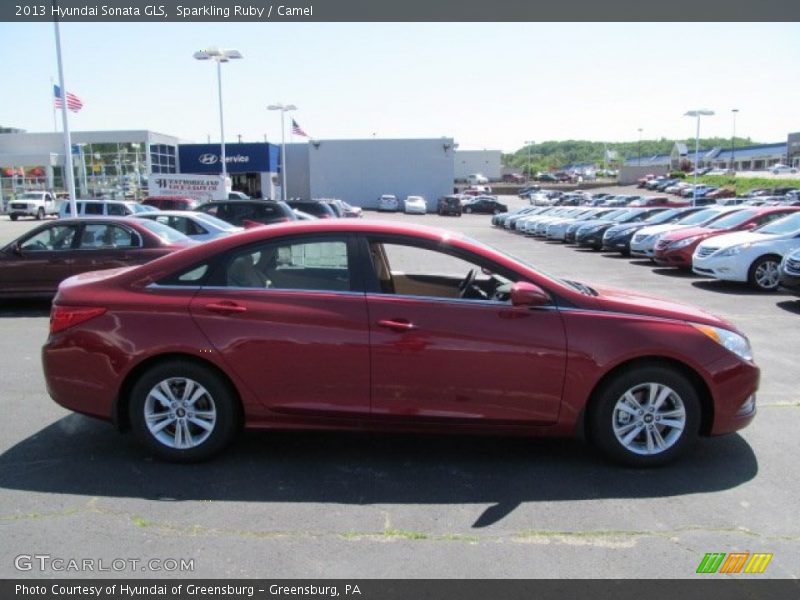 Sparkling Ruby / Camel 2013 Hyundai Sonata GLS