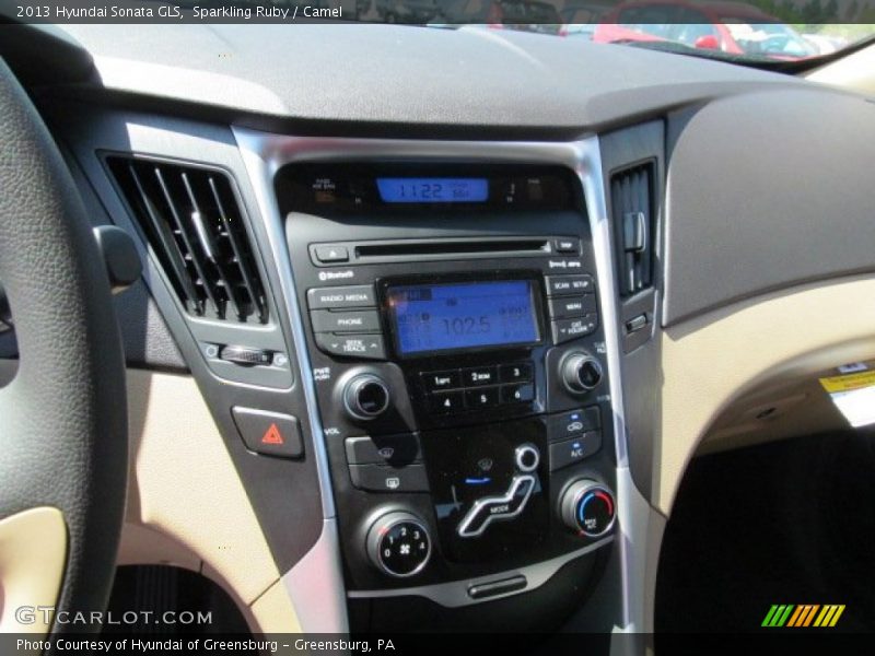 Sparkling Ruby / Camel 2013 Hyundai Sonata GLS