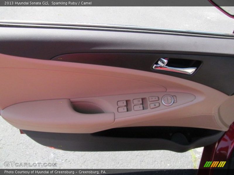 Sparkling Ruby / Camel 2013 Hyundai Sonata GLS